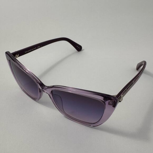 Kate Spade Lavender Cat-Eye Sunglasses LUCCA/G/S78914 Floral Arms Gradient Lens - Picture 9 of 9